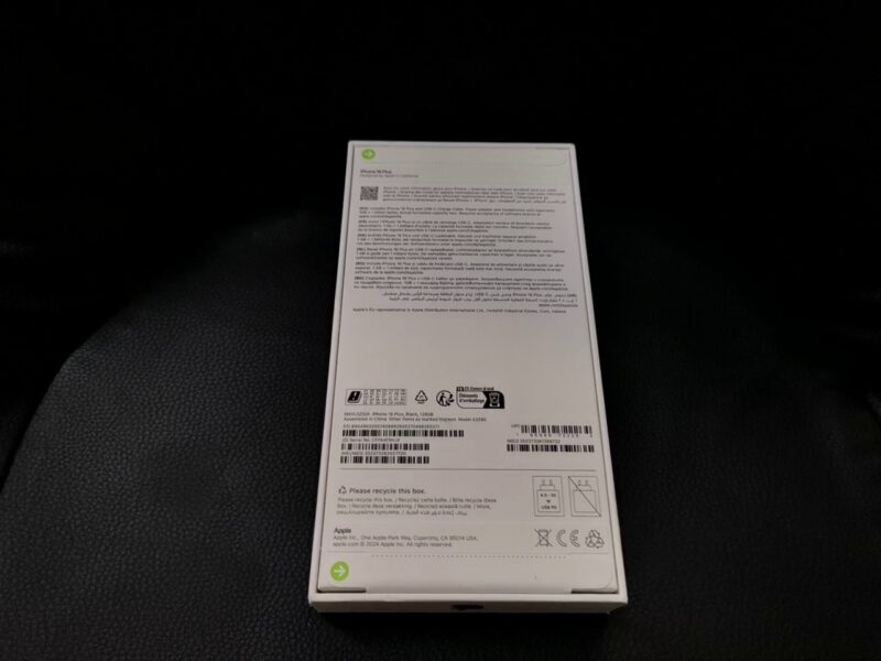iPhone 16 Plus 128GB | mit Originalverpackung | SimLock: Frei | Zustand: Neu | Farbe: schwarz – Bild 7