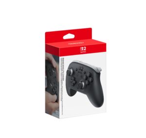 Nintendo Switch 2 Pro Controller, Schwarz, Originalverpackung (mit Originalverpackung), Kabellos, HD-Vibration 2, Oberer Kartonrand leicht geknickt. | Zustand: Neu