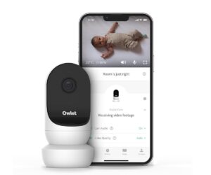 Owlet Cam 2 HD Baby Monitor, mit Originalverpackung, Weiß, Nachtsicht, 4x Zoom, Weinen-Erkennung, Temp. | Feuchtigkeit, 130° Weitwinkel | Zustand: Neu