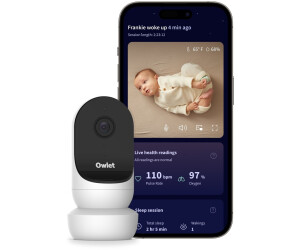 Owlet Cam 2 HD Baby Monitor, mit Originalverpackung, Weiß, Nachtsicht, 4x Zoom, Weinen-Erkennung, Temp. | Feuchtigkeit, 130° Weitwinkel | Zustand: Neu – Bild 5
