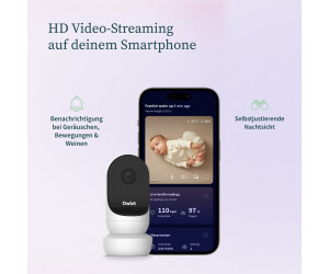 Owlet Cam 2 HD Baby Monitor, mit Originalverpackung, Weiß, Nachtsicht, 4x Zoom, Weinen-Erkennung, Temp. | Feuchtigkeit, 130° Weitwinkel | Zustand: Neu – Bild 6
