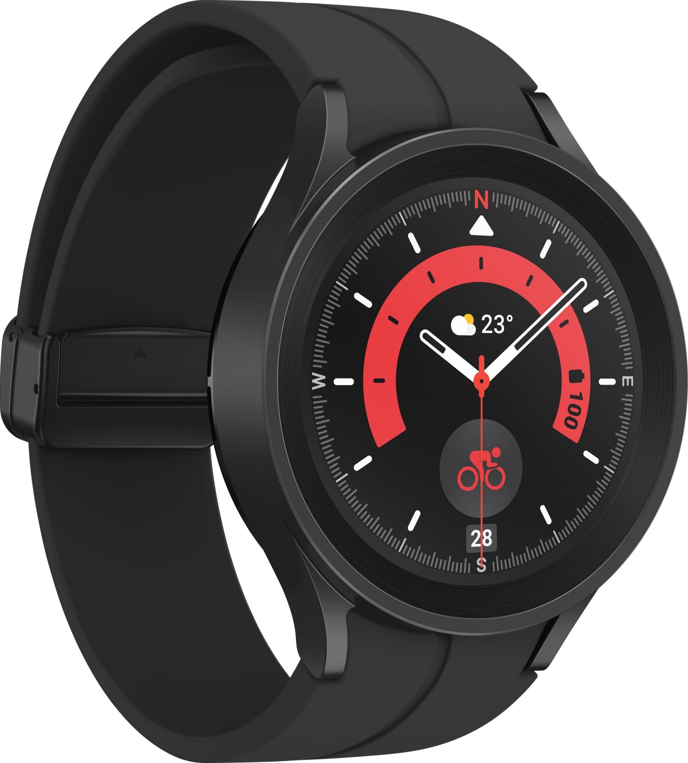 Samsung Galaxy Watch5 Pro 45mm, Black Titanium Gehäuse, inkl. Ladekabel. | Zustand: Sehr Gut