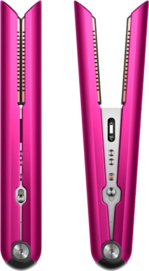 Dyson Corrale Glätteisen, Fuchsia | Nickel, mit Originalverpackung. Kabellos, biegsame Platten, 3 Temp. (165-210°C) | Zustand: Gut