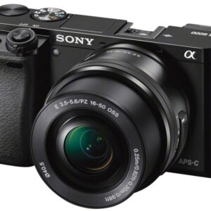 Sony Alpha 6000, Schwarz, Kit mit E PZ 16-50mm OSS Power Zoom Objektiv, inkl. Akku und Ladegerät. | Zustand: Sehr Gut
