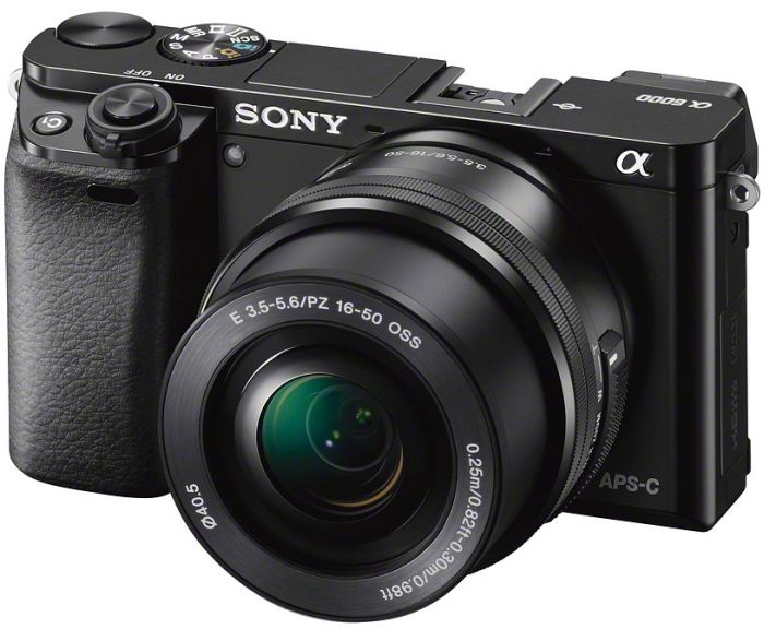 Sony Alpha 6000, Schwarz, Kit mit E PZ 16-50mm OSS Power Zoom Objektiv, inkl. Akku und Ladegerät. | Zustand: Sehr Gut