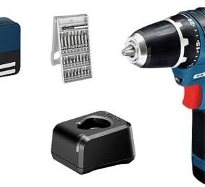 Bosch Professional GSR 12V-15, Akku-Bohrschrauber 12V. Inkl. 2 Akkus, Ladegerät, Transporttasche und umfangreichem Schrauber-Set. | Zustand: Sehr Gut