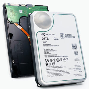 Seagate Exos 28tb, Rezertifiziert, 24/7, 512e / 3.5" / Sata 6gb/s | Zustand: Neu