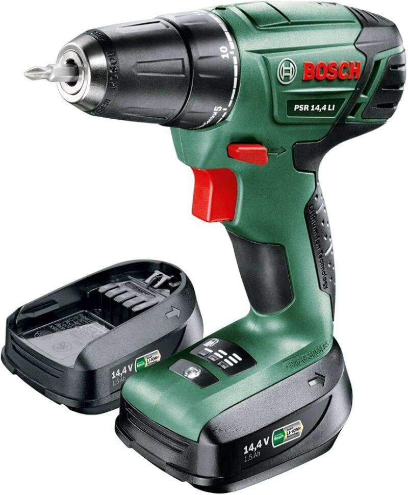 Bosch PSR 1800 LI-2, 18V Akku-Bohrschrauber, 2-Gang, inkl. Koffer, 2x 1.5 Ah Akku, Ladegerät. | Zustand: Wie Neu