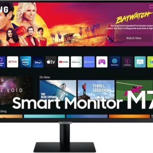 Samsung Smart Monitor M7 M70B, 32 Zoll 4K UHD (3840x2160), Smart TV-Funktionen, WLAN, Lautsprecher, USB-C (2023) | Zustand: Sehr Gut