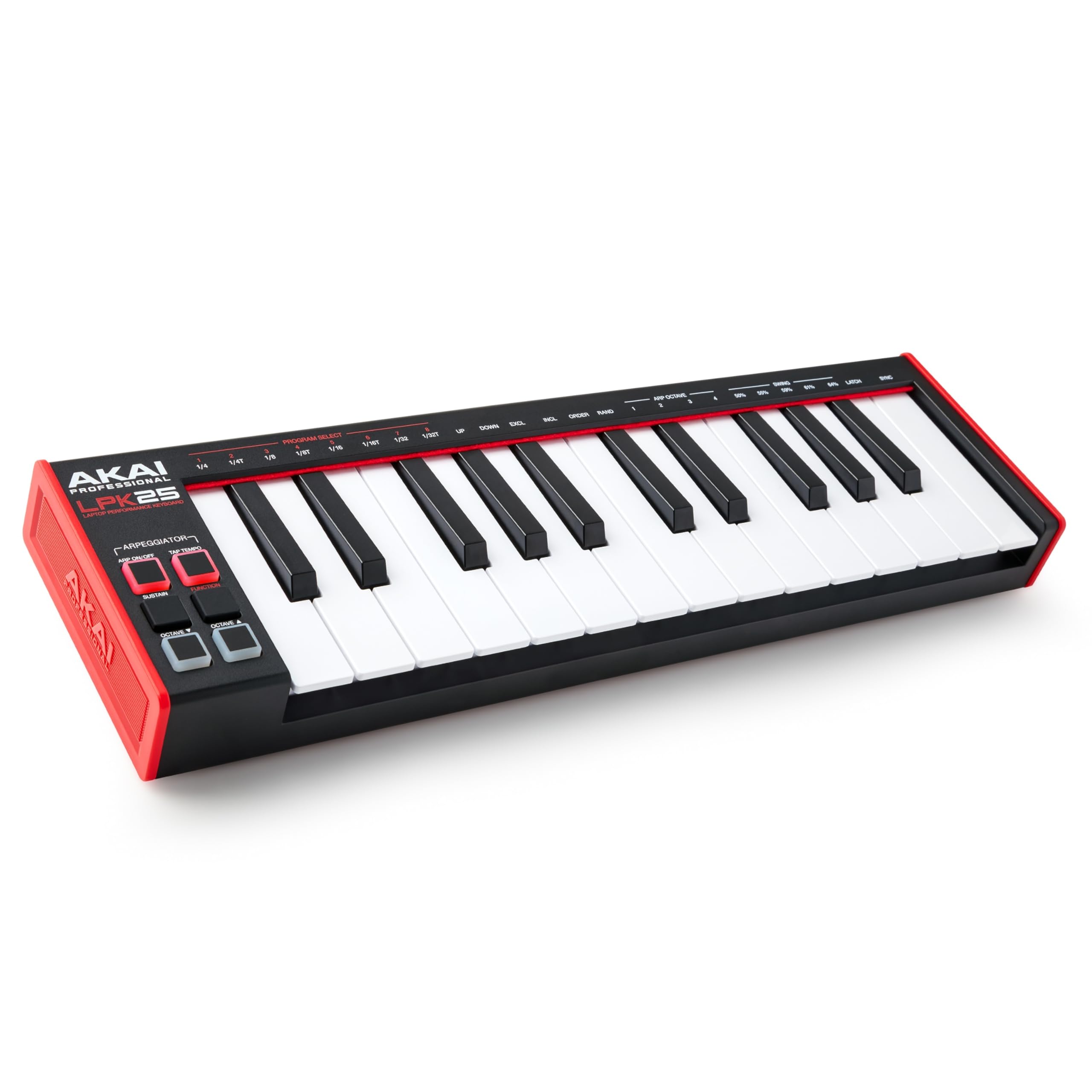 Akai Professional LPK25 MKII, 25 Mini-Tasten, anschlagdynamisch. Kompakter USB-Controller mit Arpeggiator und MPC Beats Software. | Zustand: Sehr Gut