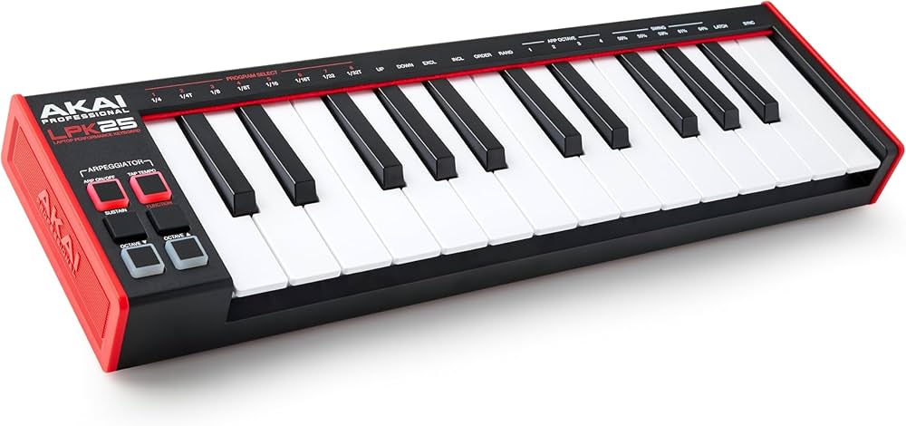 Akai Professional LPK25 MKII, 25 Mini-Tasten, anschlagdynamisch. Kompakter USB-Controller mit Arpeggiator und MPC Beats Software. | Zustand: Sehr Gut – Bild 2
