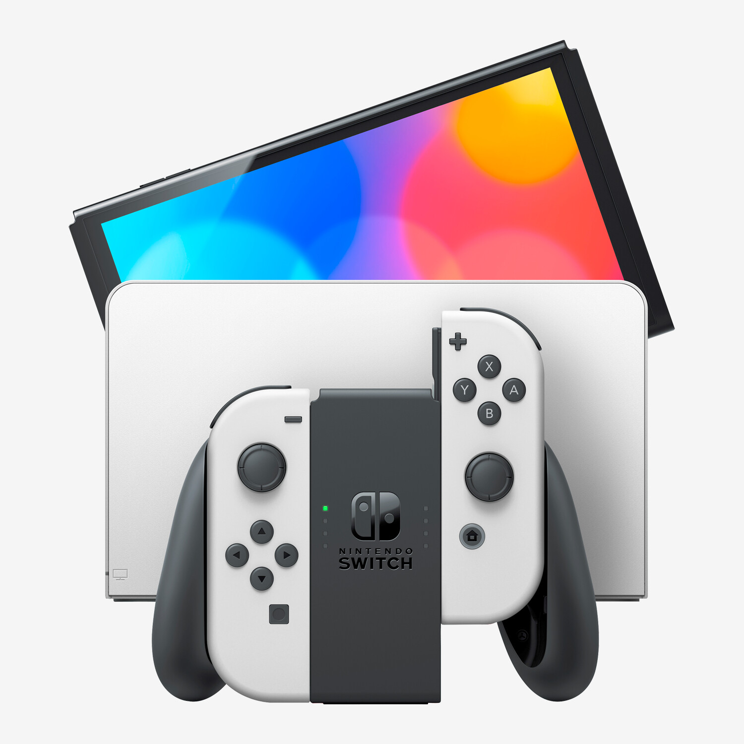 Nintendo Switch OLED, mit Originalverpackung |  Dockstation |  64 GB Speicher |  Weiß | Zustand: Sehr Gut | Farbe: weiss – Bild 6