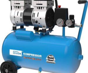 Güde Airpower 150/8/24 Silent, 24L Kessel, öl- & wartungsfrei, flüsterleise (49 dB(A)). Zustand: Ohne Schlauch. | Zustand: Sehr Gut