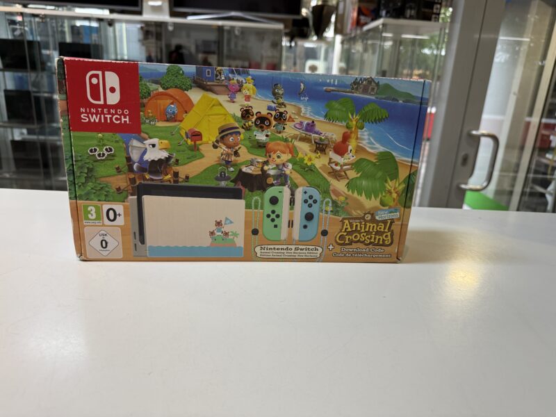 Nintendo Switch - Animal Crossing: New Horizons Edition  | Mit Verpackung  |  Ladegerät  |  Docking  | Zustand: Sehr Gut | Farbe: schwarz – Bild 4