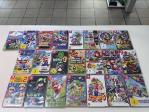 24 Nintendo Switch Spiele Mario Kart 8 / Super Mario 3D All Stars / Mario Bros , Die Spiele sind alle funtkionsfähig und in gutem Zustand | Zustand: Sehr Gut
