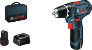 Bosch Professional GSR 12V-15 Akku-Bohrschrauber inkl. 2 Akkus 2.0Ah | Mit Tasche  |  Ladegerät  |  Anleitung | Zustand: Neu