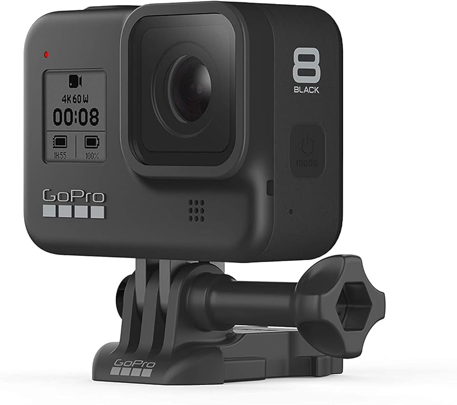Gopro Hero 8 Black, mit viel zubehör, 3 akkus, 32gb sd karte, ladegerät, ladekabel | Zustand: Gut