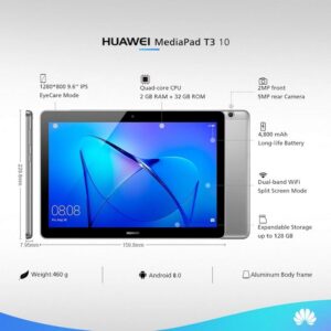 Huawei MediaPad T3 10 lte, 32GB Speicher, 3GB RAM, 9.6 Zoll IPS Display, Snapdragon 425 Quad-Core Prozessor | Zustand: Gut