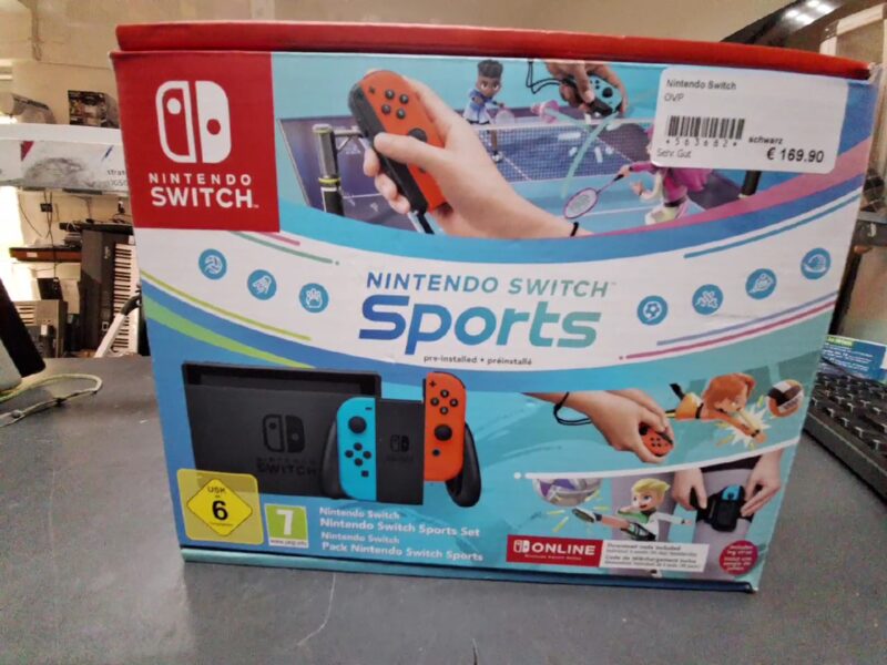 Nintendo Switch, mit Originalverpackung, + Spiel It Takes Two. | Zustand: Sehr Gut | Farbe: schwarz – Bild 3