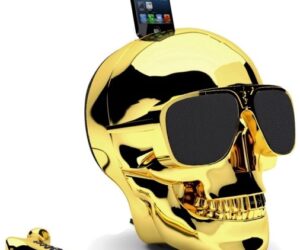 Jarre AeroSkull HD, Lautsprecher Totenkopf Statementgold | Zustand: Gut