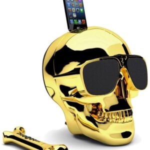 Jarre AeroSkull HD, Lautsprecher Totenkopf Statementgold | Zustand: Gut