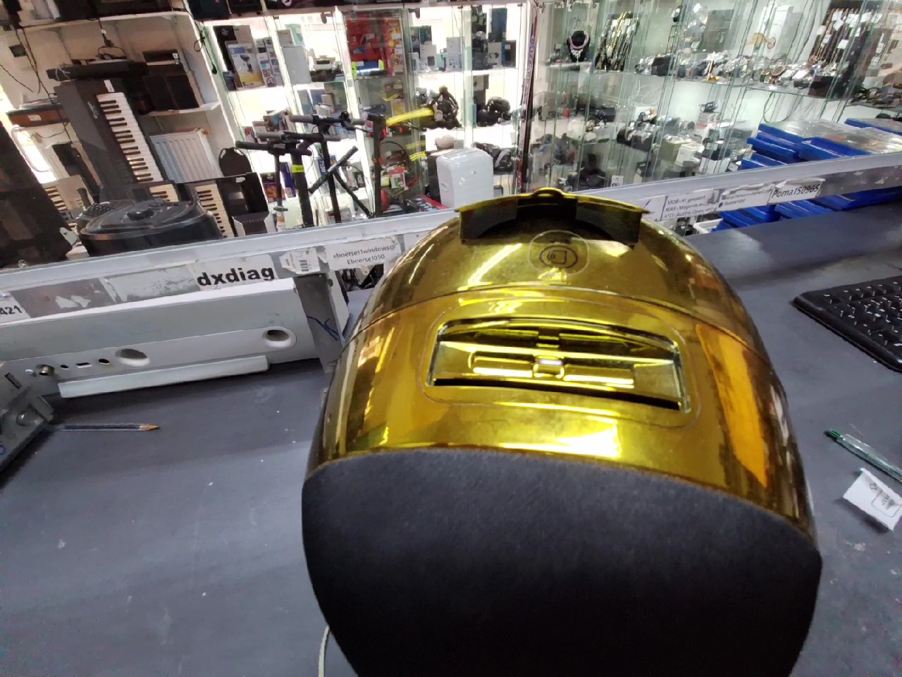 Jarre AeroSkull HD, Lautsprecher Totenkopf Statementgold | Zustand: Gut – Bild 5