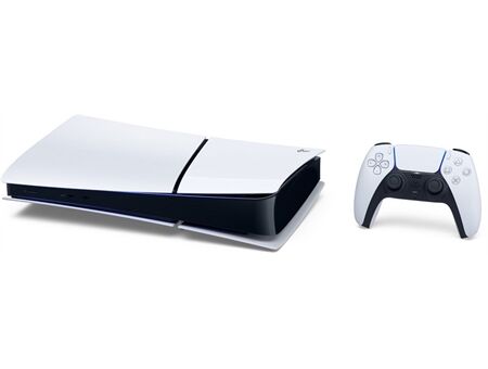 Sony PS5 Slim Digital Edition 1TB, "mit Originalverpackung" (Originalverpackung) ist eine wichtige Zustandsangabe. "Controller und Kabeln" ist korrekt, kann aber präziser formuliert werden. | Zustand: Gut | Farbe: weiss