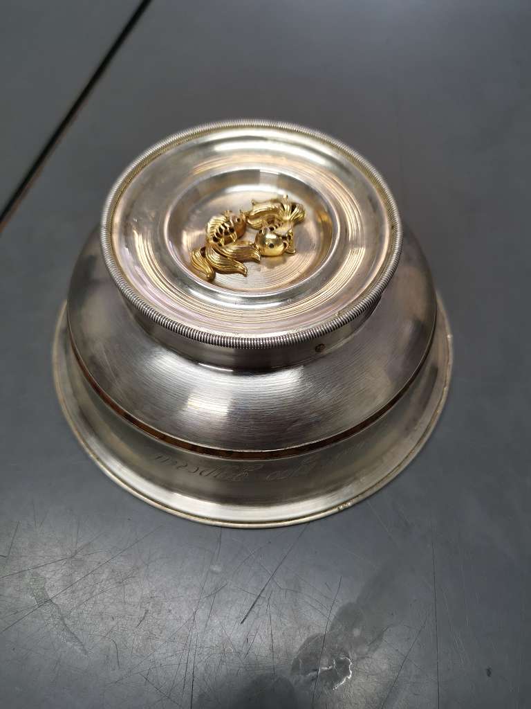 Antike Silberschale, Antike Schale, ca. 500g, Silberlegierung (kein Feinsilber) | Zustand: Gut