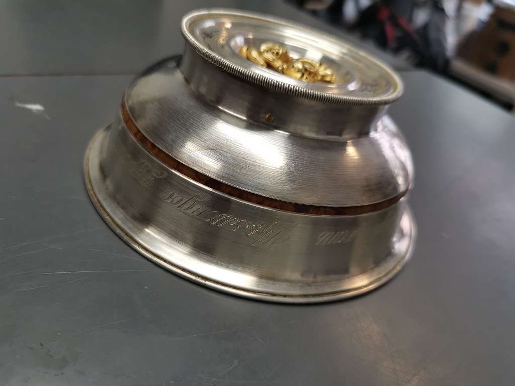 Antike Silberschale, Antike Schale, ca. 500g, Silberlegierung (kein Feinsilber) | Zustand: Gut – Bild 3