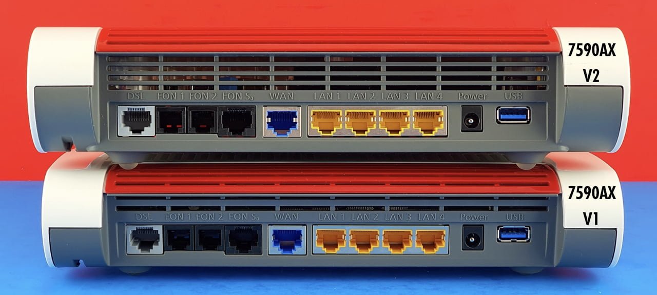 AVM FRITZ!Box 7590 AX, DSL-Router mit Wi-Fi 6 (WLAN AX), bis zu 300 MBit | s, Mesh-fähig. In Originalverpackung (OVP). | Zustand: Gut – Bild 2