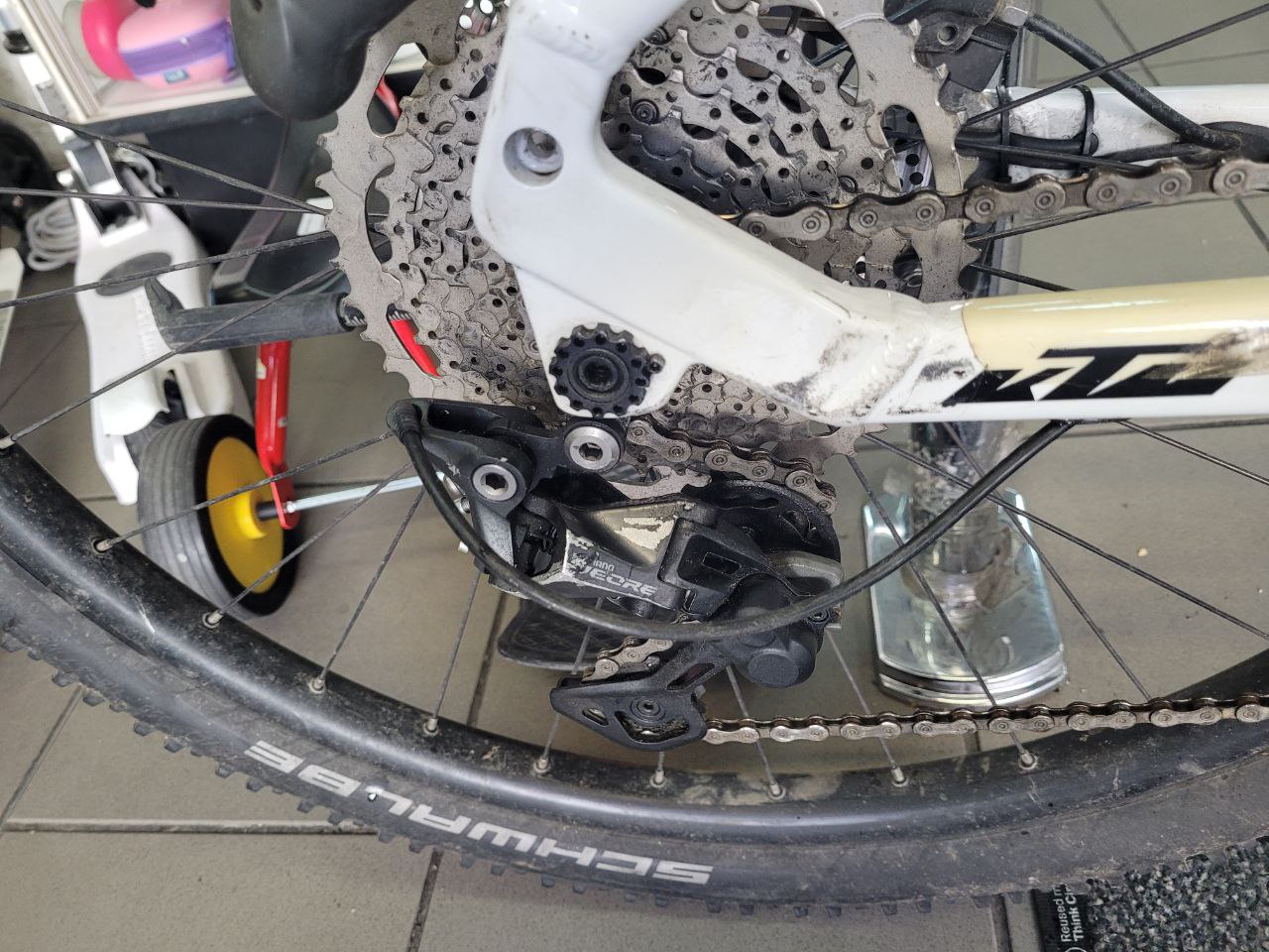 KTM Macina Race 292, E-MTB Hardtail 2021 (Weiß | Orange). Größe L, 2213 km. Inkl. Originalrechnung vom 18.07.2021. – Bild 6