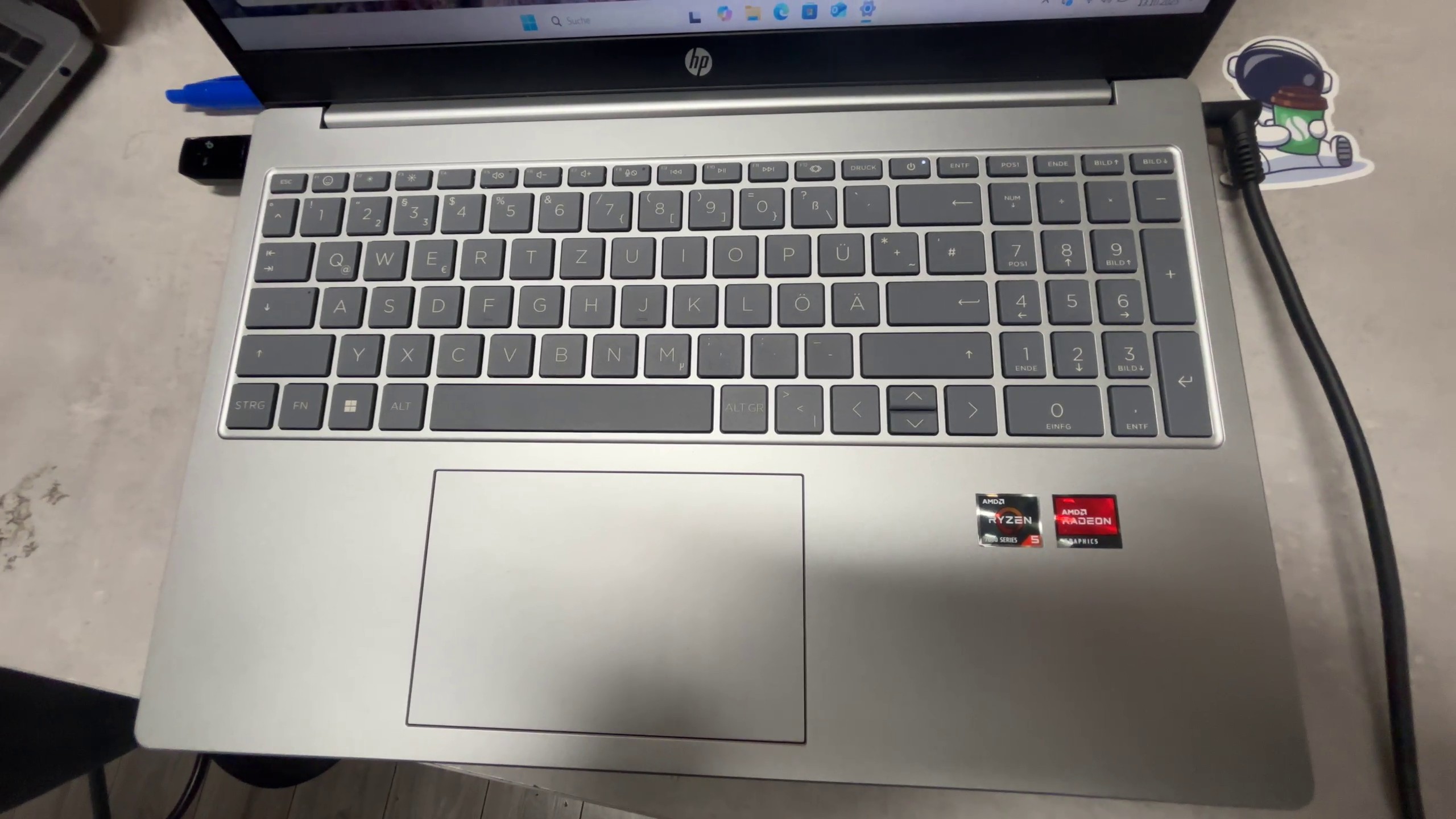 HP Pavilion 15-fc0253ng, Laptop mit AMD Ryzen 5 7520U, 16GB RAM, 512GB SSD | Zustand: Gut – Bild 2