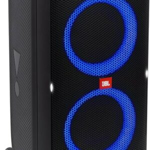 JBL PartyBox 310, 240W Pro Sound, 18h Akku, dynamische Lichtshow, IPX4 spritzwassergeschützt, mit Rollen.