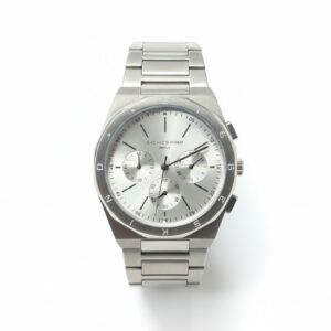 Liebeskind Berlin Chronograph Uhr, silber, Herren | Damen Chronograph aus Edelstahl, silbernes Zifferblatt, mit OVP | Zustand: Gut