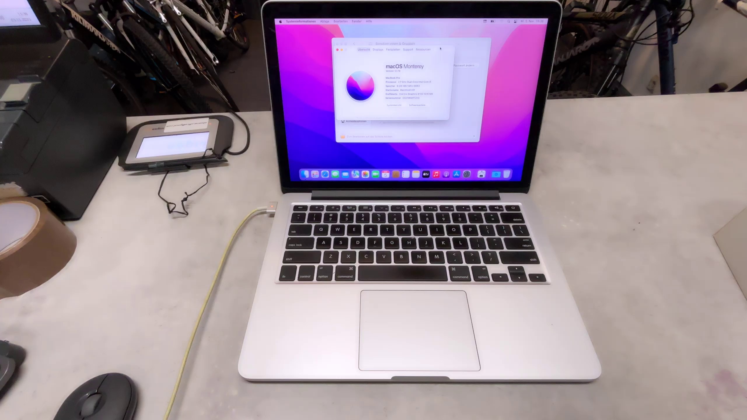 Apple MacBook Pro 13" (2015), 2.7 GHz i5 | 8 GB RAM | 128 GB SSD | Retina Display | Zyklen: 353 | Zustand: Gut – Bild 3