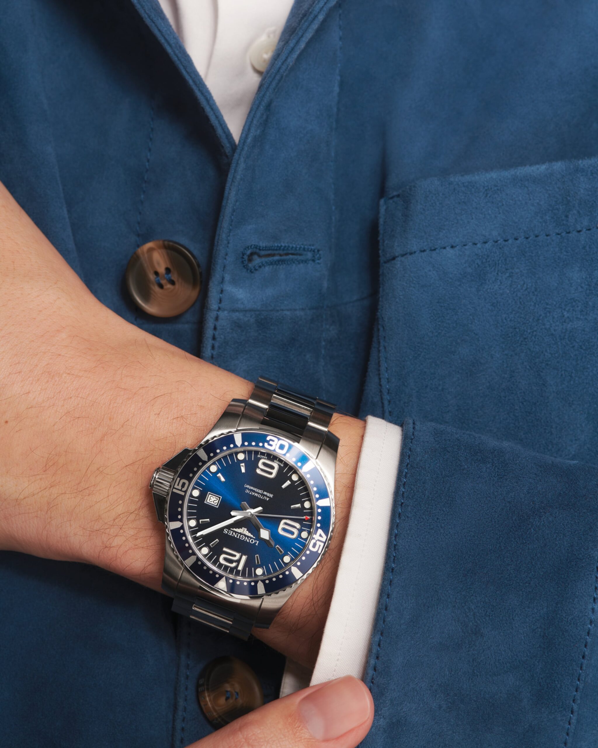 Longines HydroConquest 44mm, Originalverpackung (OVP), Neupreis: 1350 CHF, mit Originalrechnung. Automatik-Uhr. | Zustand: Neu – Bild 2