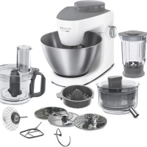 Kenwood MultiOne KHH322WH, 1000 Watt, 4,3 L Edelstahlschüssel, inkl. Glas-Mixer, Patisserie-Set und Zerkleinerer, neu | ovp.