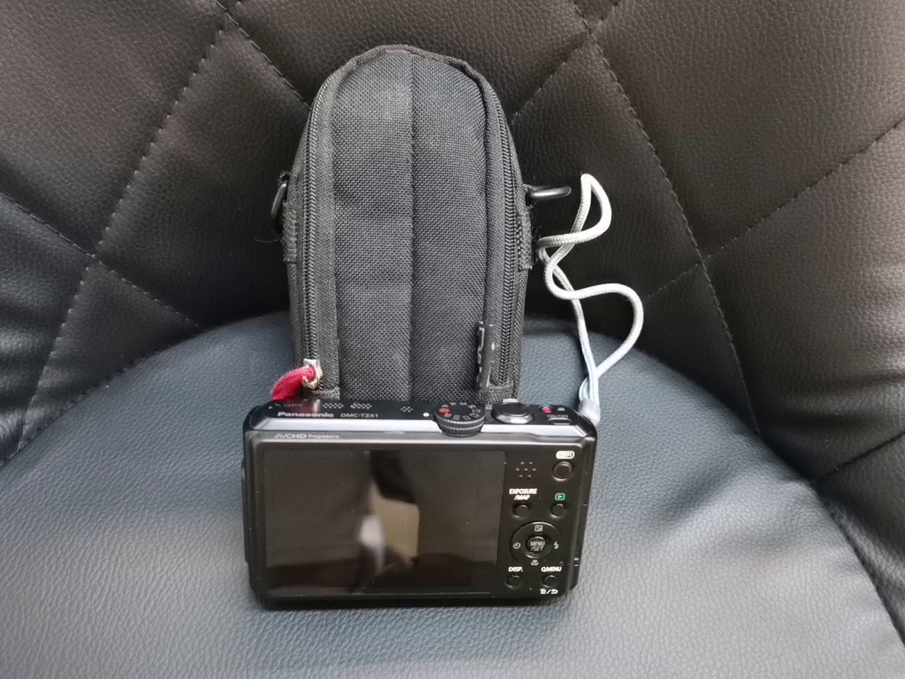 Panasonic Lumix DMC-TZ41, schwarz, mit Tasche | Zustand: Gut – Bild 5