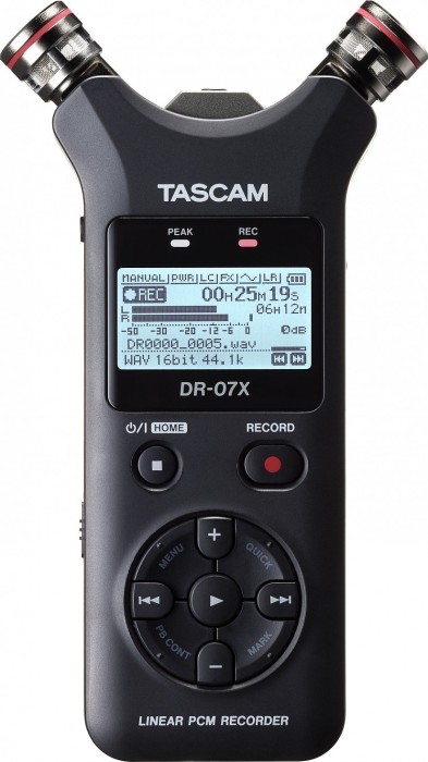TASCAM DR-07X, Tragbarer Handheld-Recorder mit USB-Audio-Interface und verstellbaren Stereo-Mikrofonen (A-B | X-Y). | Zustand: Gut – Bild 2