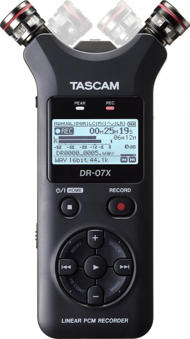 TASCAM DR-07X, Tragbarer Handheld-Recorder mit USB-Audio-Interface und verstellbaren Stereo-Mikrofonen (A-B | X-Y). | Zustand: Gut – Bild 3