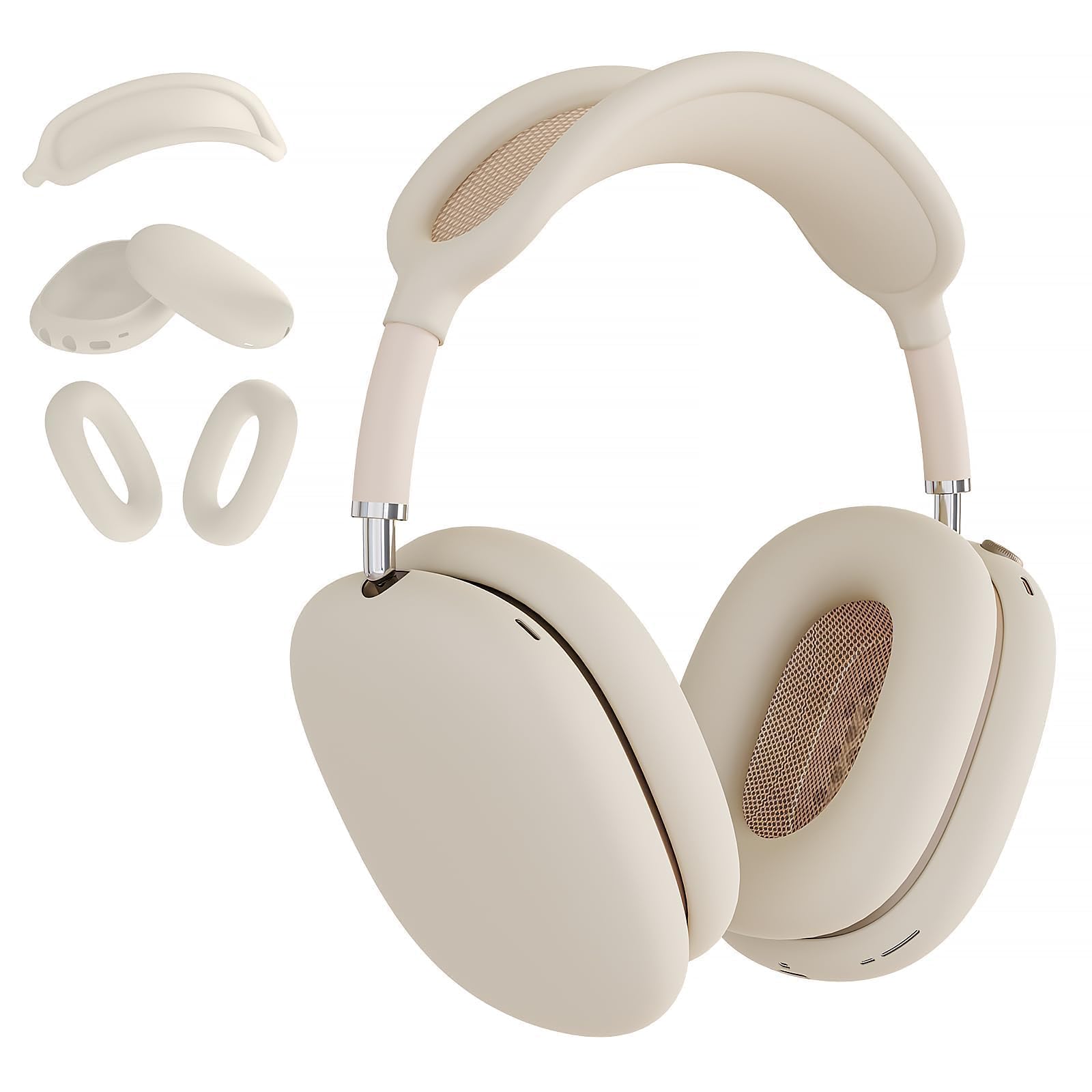 Apple AirPods Max (USB-C), Starlight, Over-Ear-Kopfhörer mit ANC, 3D Audio, mit Originalverpackung. | Zustand: Sehr Gut – Bild 2