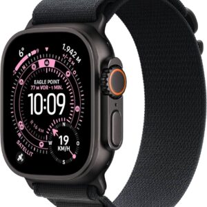 Apple Watch Ultra 3 GPS + Cellular, 49mm Titanium Schwarz, Alpine Loop M Schwarz, OVP, inkl. Rechnung. | Zustand: Neu