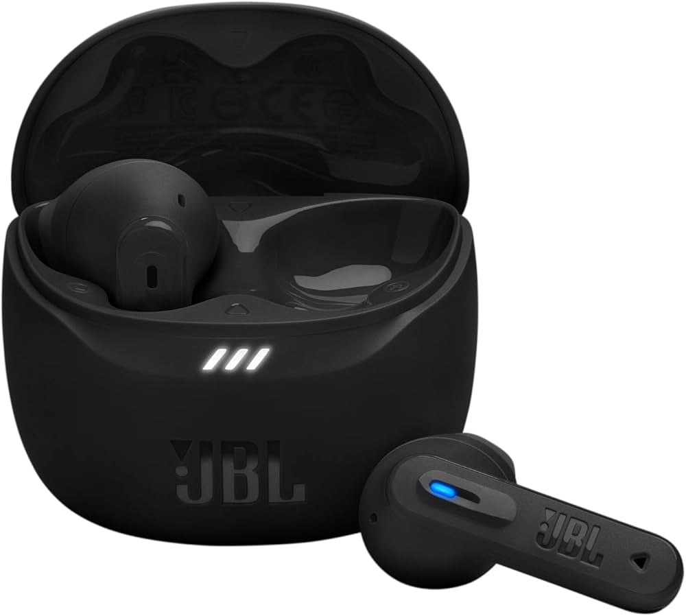 JBL Tune Flex 2 Schwarz, Kabellose In-Ear-Kopfhörer mit adaptivem Noise-Cancelling, JBL Pure Bass Sound, ovp. | Zustand: Neu – Bild 3