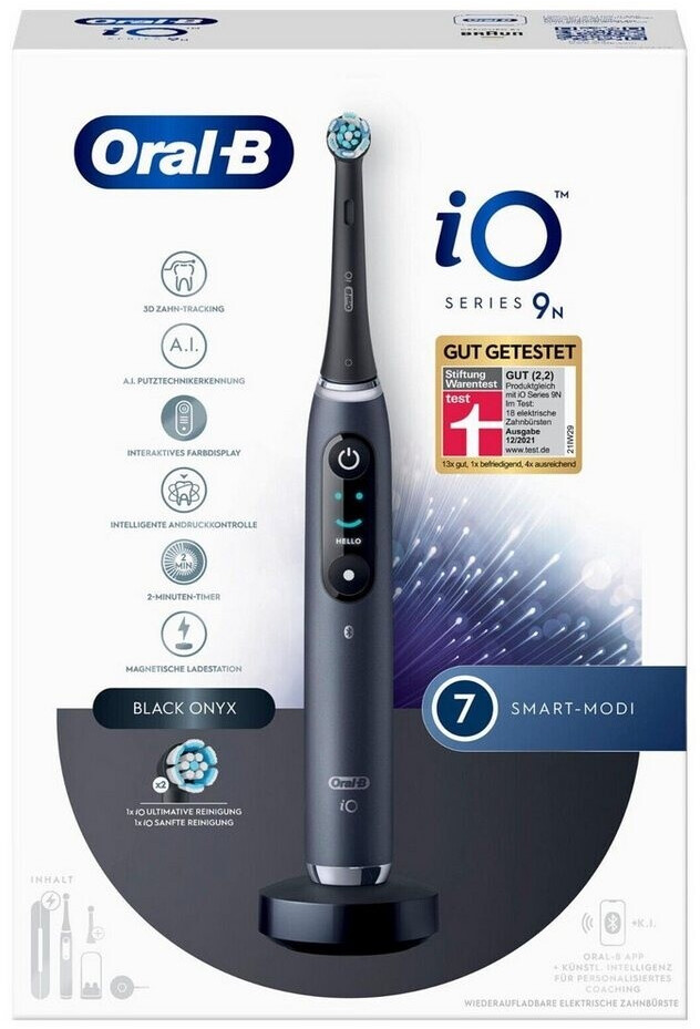 Oral-B iO Series 9N Black Onyx, Elektrische Zahnbürste inkl. 2 Aufsteckbürsten, OVP | Zustand: Neu