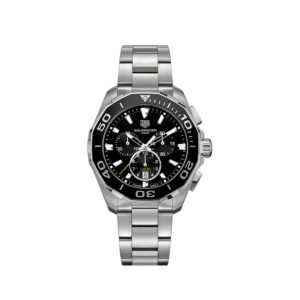 Tag Heuer Aquaracer CAY111A Schwarz, Quarzuhr Chronograph 43mm Stahl, schwarzes Zifferblatt, mit Originalverpackung (ovp). | Zustand: Wie Neu