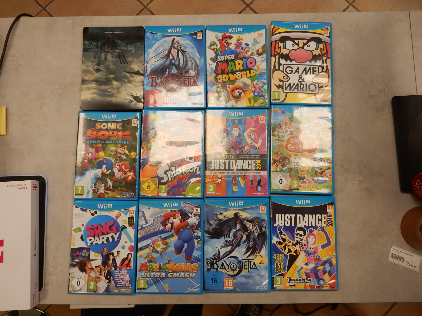 Nintendo Wii U Premium 32GB, mit 20 Spielen | Zustand: Gut | Farbe: schwarz – Bild 4