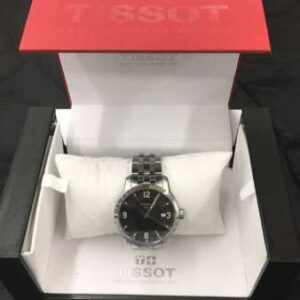 Tissot PRC 200 T055410A Silber, Herrenuhr, Quarzwerk, silbernes Gehäuse, weißes Zifferblatt, mit Originalverpackung. | Zustand: Sehr Gut