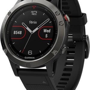 Garmin Fenix 5 Sapphire, GPS-Multisportuhr, 47 mm, Saphirglas, Herzfrequenzmessung am Handgelenk, 10 ATM wasserdicht. | Zustand: Gut
