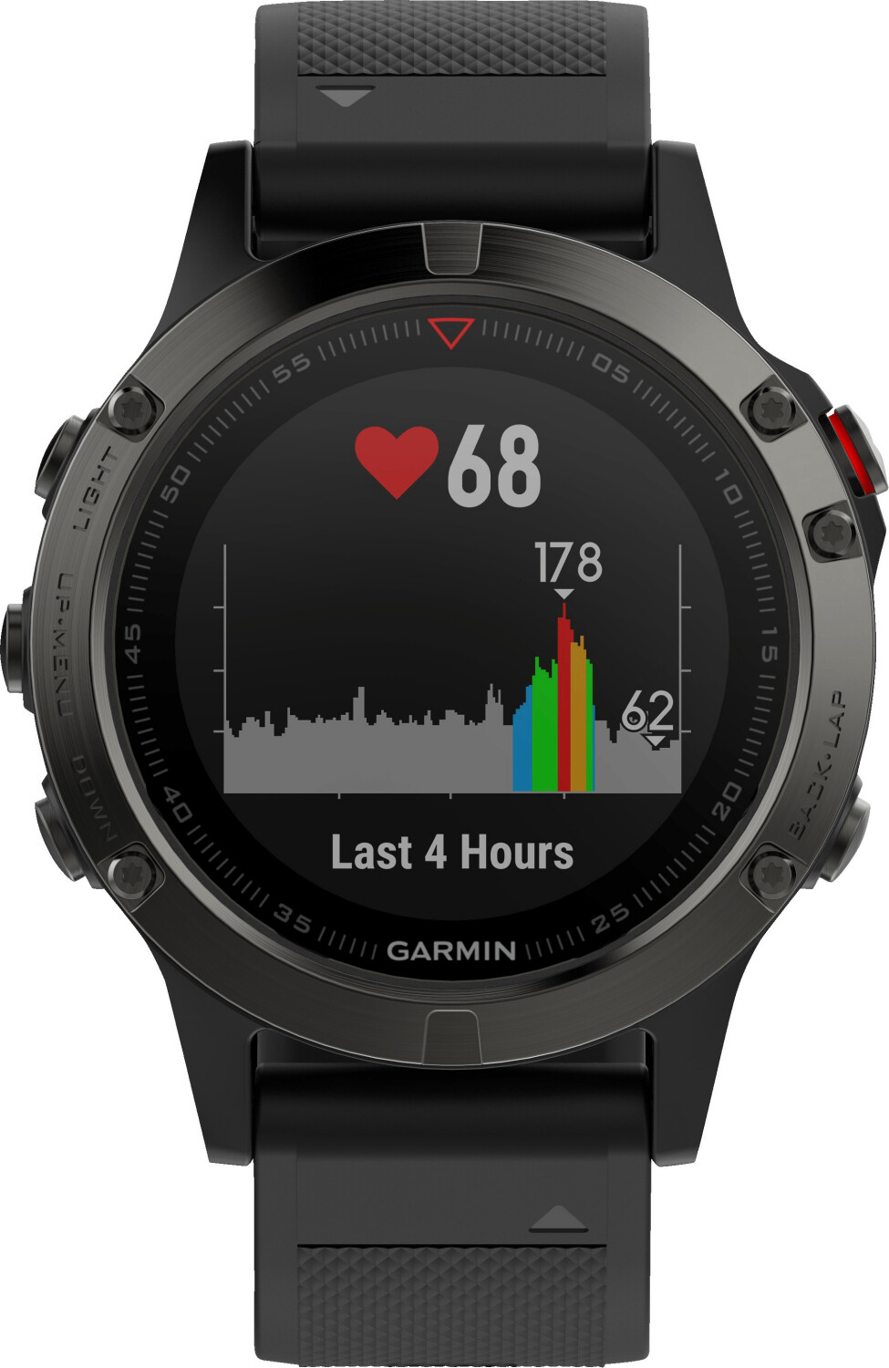 Garmin Fenix 5 Sapphire, GPS-Multisportuhr, 47 mm, Saphirglas, Herzfrequenzmessung am Handgelenk, 10 ATM wasserdicht. | Zustand: Gut – Bild 2
