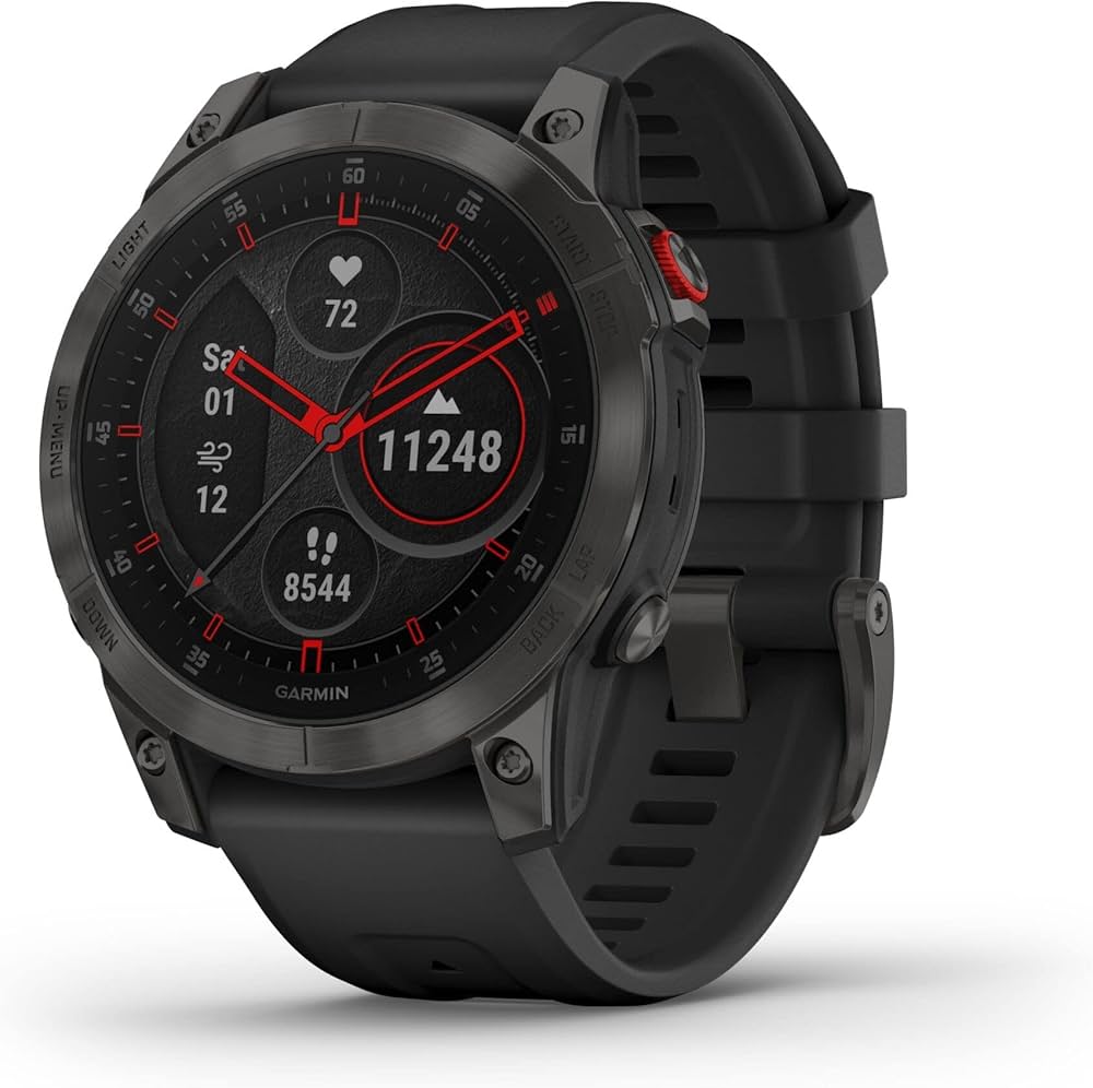 Garmin Fenix 5 Sapphire, GPS-Multisportuhr, 47 mm, Saphirglas, Herzfrequenzmessung am Handgelenk, 10 ATM wasserdicht. | Zustand: Gut – Bild 6